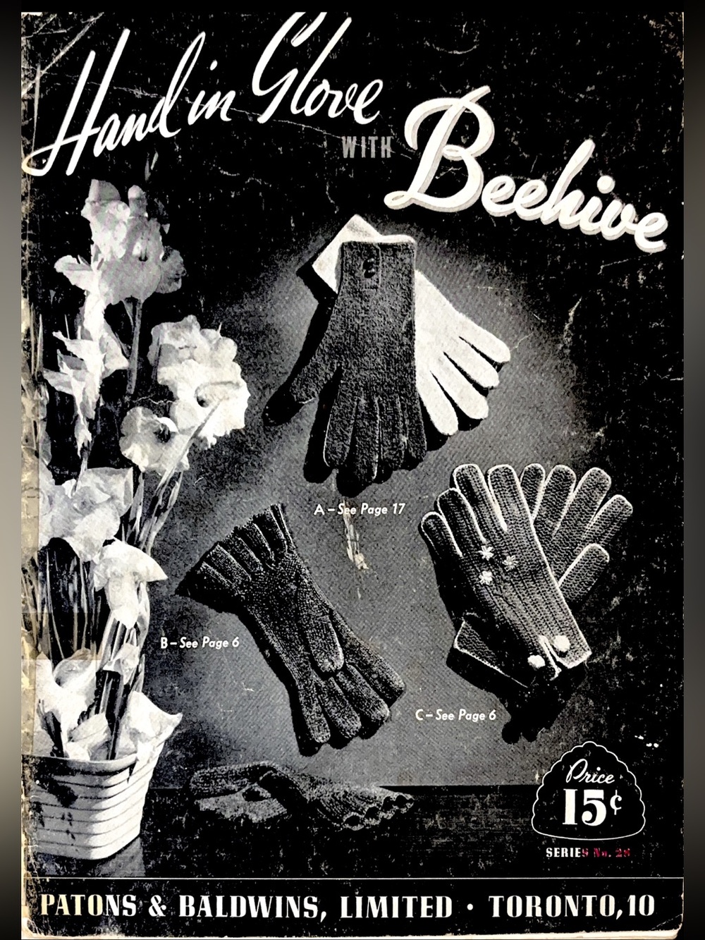 Vintage Patons Beehive Hand in Glove Knitting Pattern Booklet No 28 Fair Isle